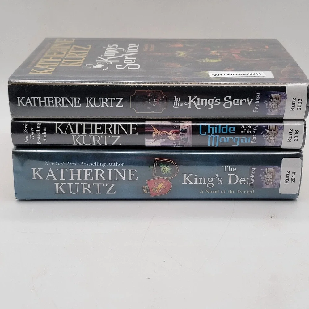 Katherine‎ Kurtz Childe Morgan Trilogy Hardcover Ex-Library Deryni Series Good